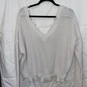 forever21 distressed sweater